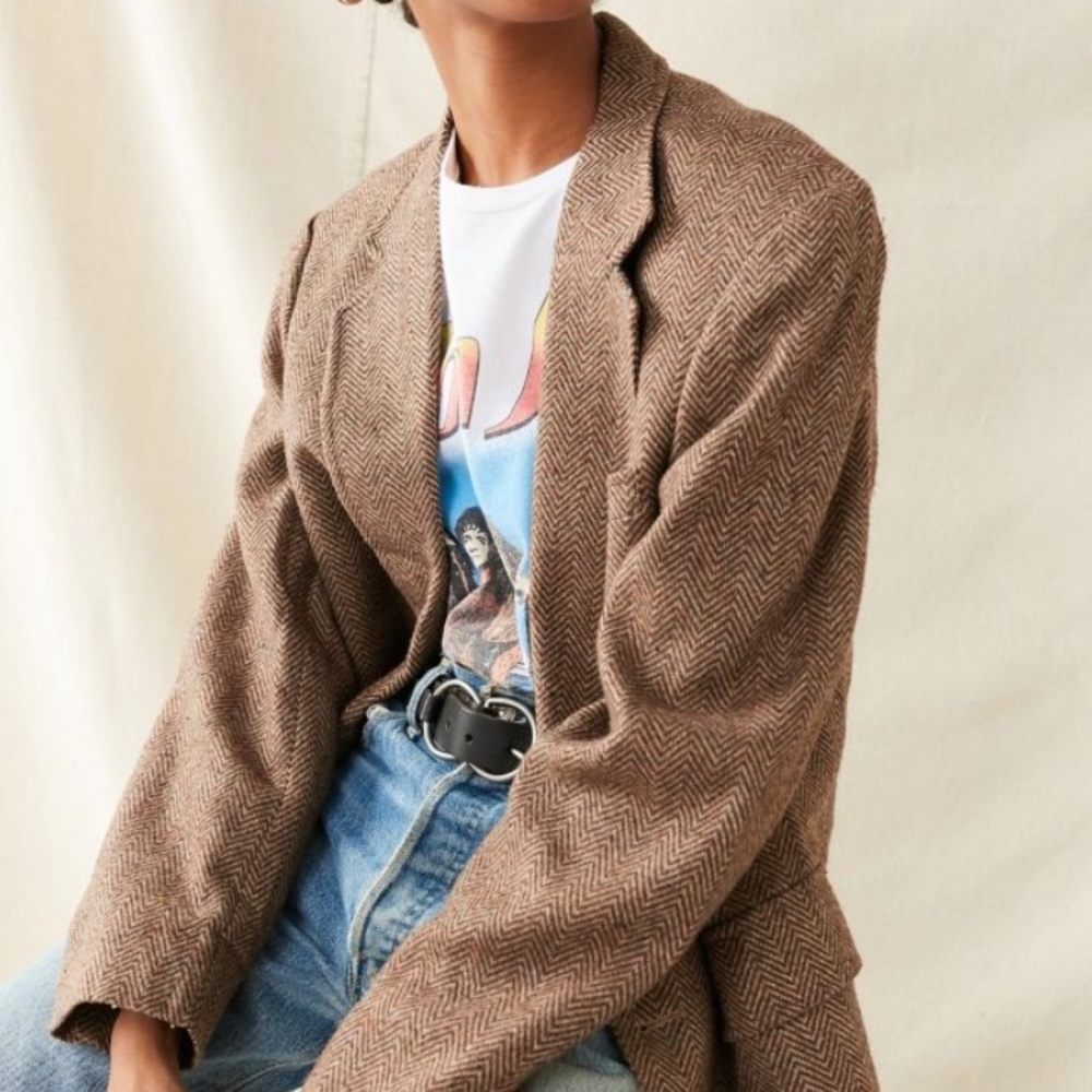 Urban Outfitters Vintage Oversized Tweed Blazer